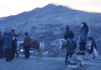 मुस्ताङमा सात महिनामा तीन लाख २५ हजार बढी पर्यटक भित्रिए