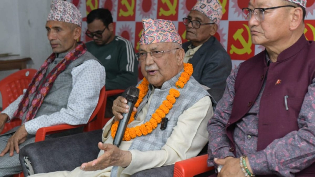 यो चुनाव राष्ट्रवादी र राष्ट्रविरोधीबीचको जनमत संग्रहः ओली