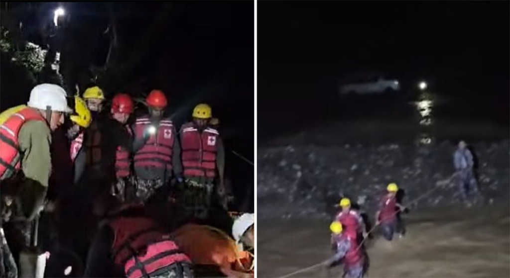 रोशी खोलमा फसेका ८९ यात्रुको मध्यरातमा सकुशल उद्धार
